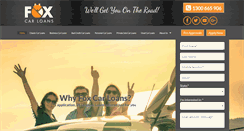 Desktop Screenshot of foxcarloans.com.au