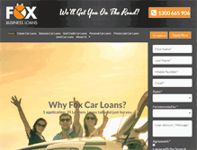 Tablet Screenshot of foxcarloans.com.au